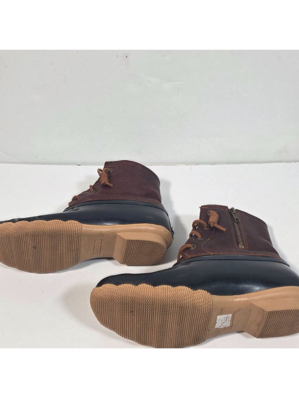 Sperry Saltwater Duck Boots Waterproof Rubber Rawhide Lace Rain Snow Boots 7 - Picture 7 of 10